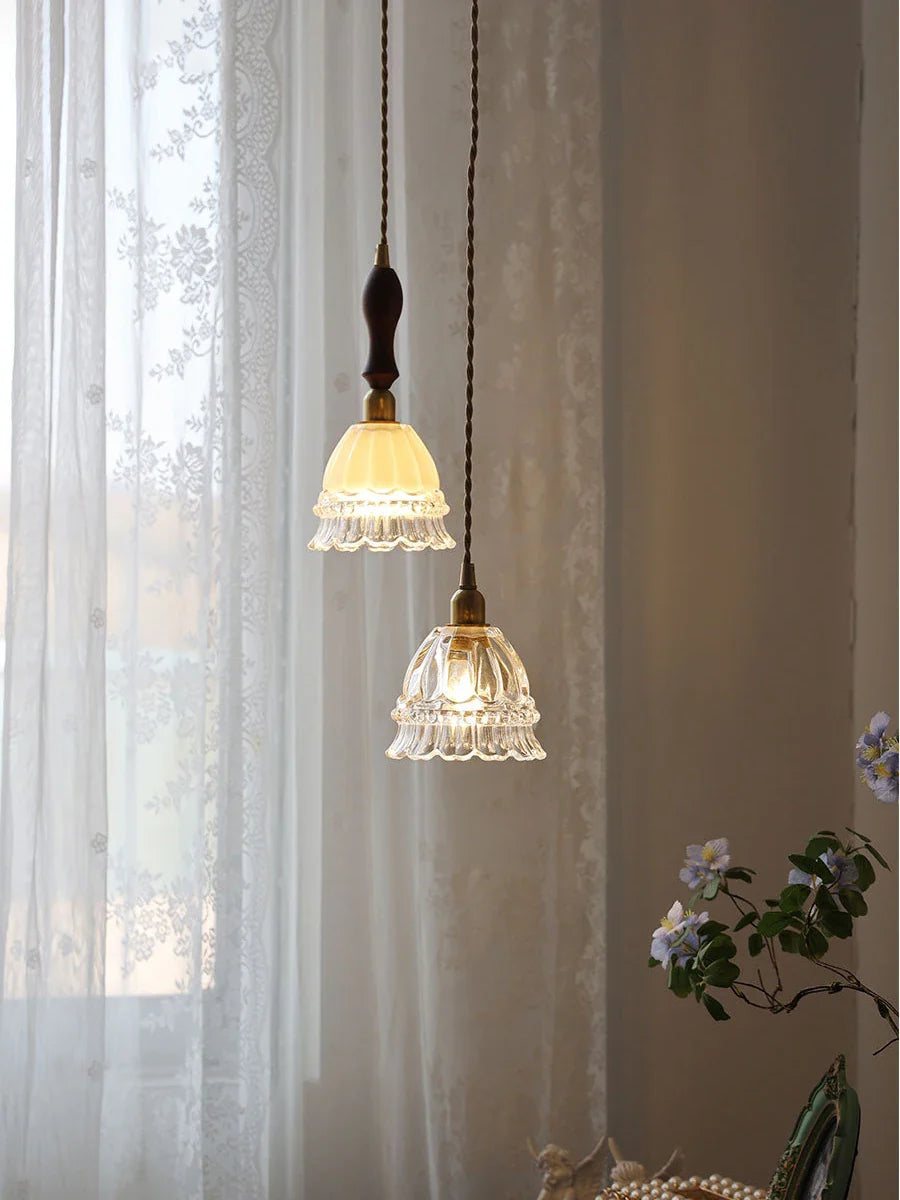 Lampadario moderno in vetro per illuminazione interna vintage