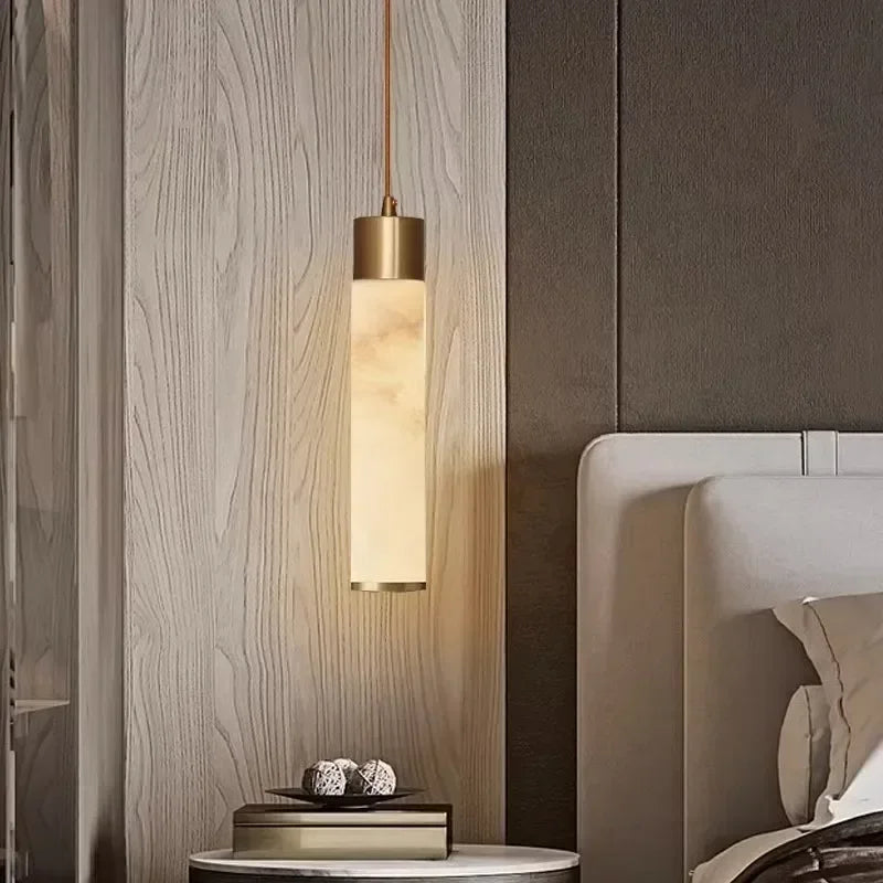lampadario in marmo nordico moderno per decorazione d'interni