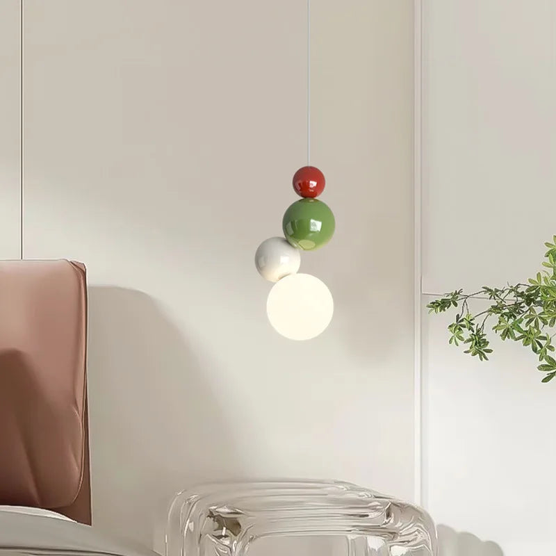 lampadario sospeso in metallo rotondo per camera bambini