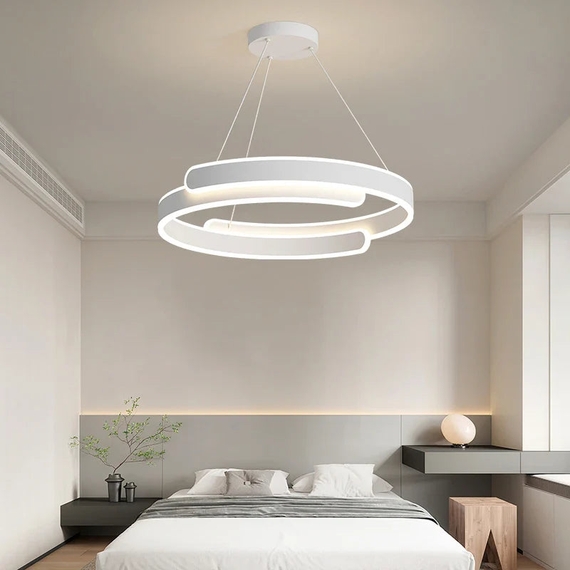 Lampadario LED semplice a forma di anello per casa