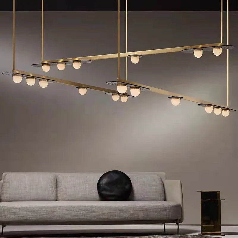 Lampadario LED moderno art déco elegante