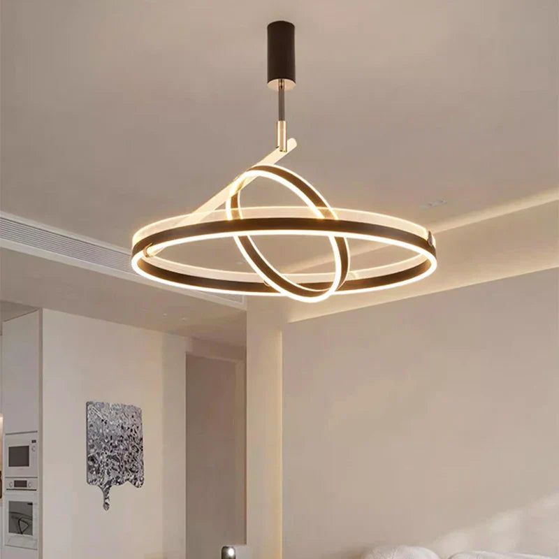 lampadario a LED moderno a sospensione illuminazione interna decorativa