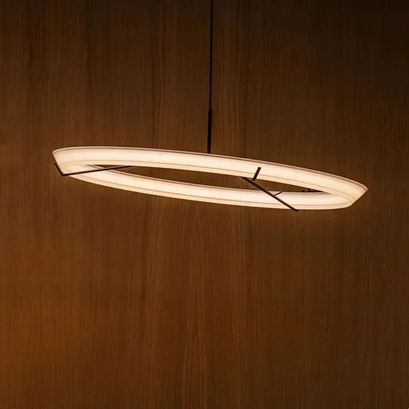 Lampadario trasparente nordico moderno luminoso