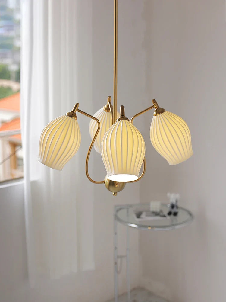lampadario vintage in ceramica giapponese design minimalista per interno