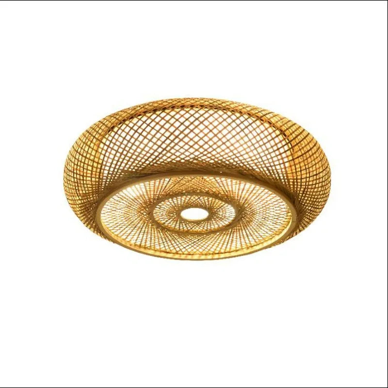 plafoniere in rattan sospensione lampada decorativa arte lampadario paralume