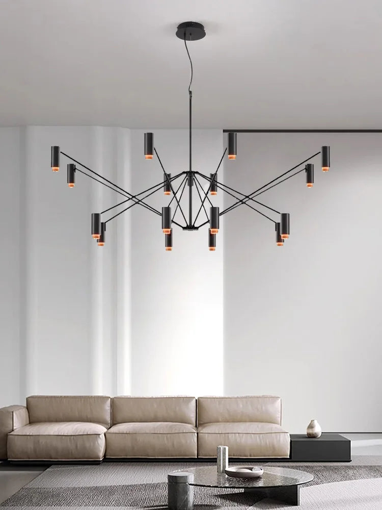 lampadario moderno design per un'illuminazione interna elegante