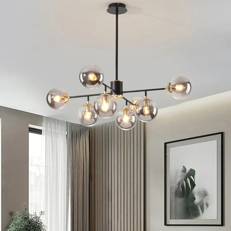 Lampadario nordico trasparente sospeso LED