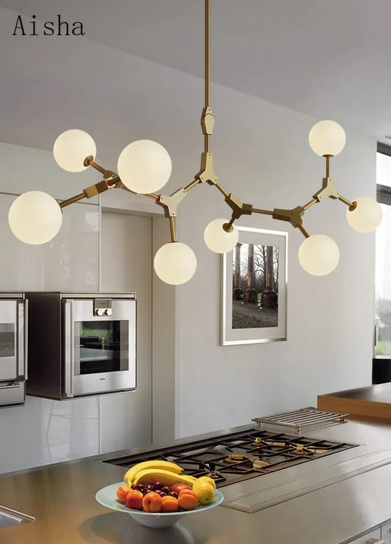 Lampadario scandinavo chic minimalista moderno