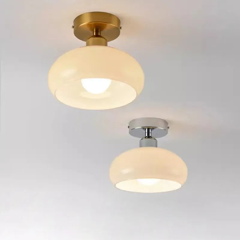 Plafoniera LED crema nordica chic