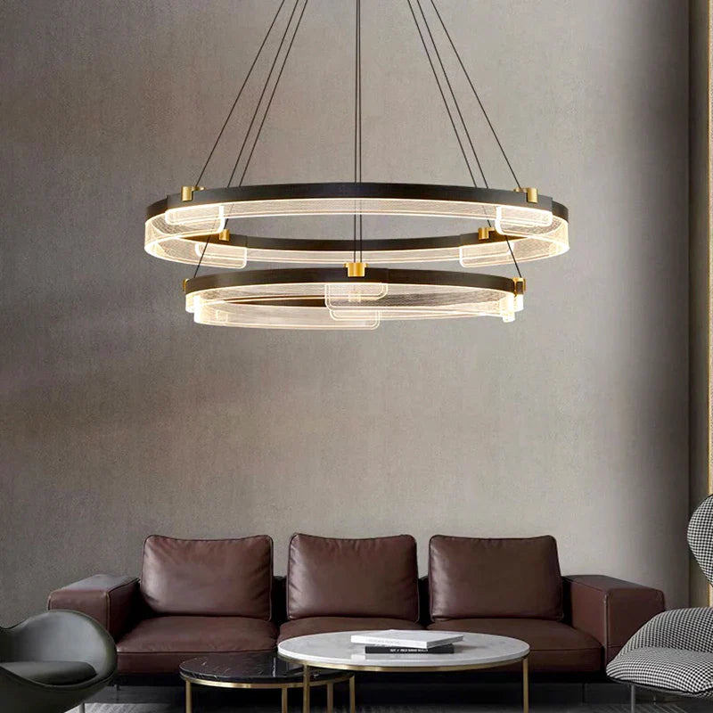 Lampadario LED moderno per illuminazione interna sospesa