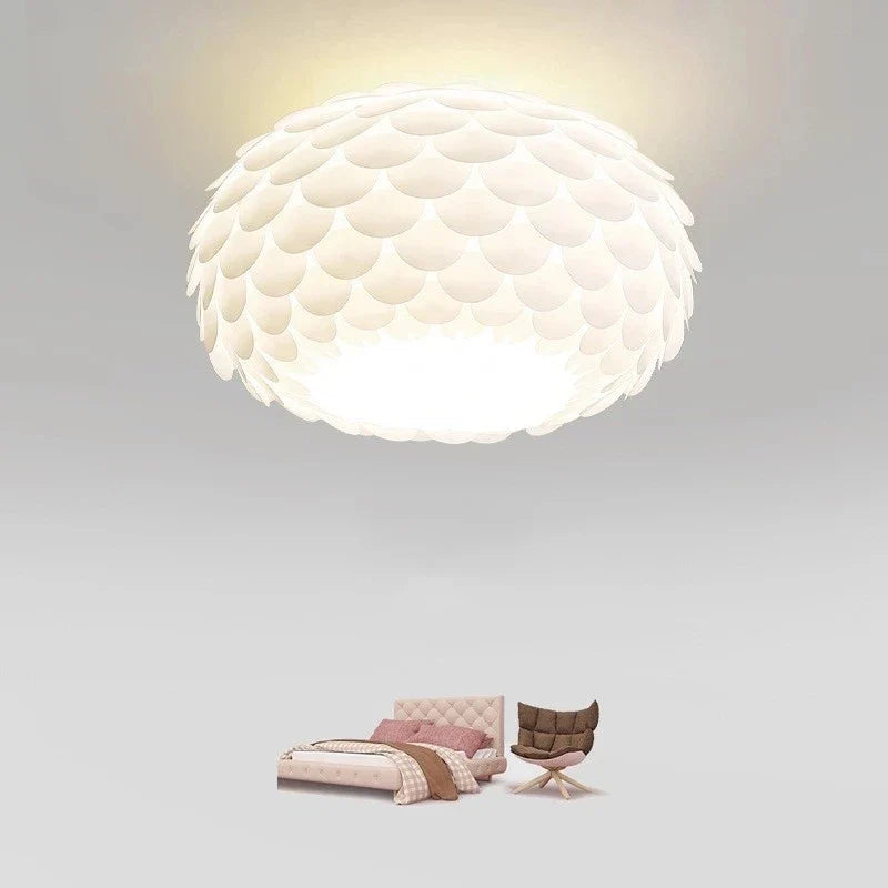 lampadario nordico in pvc minimalista per decorazione mobili