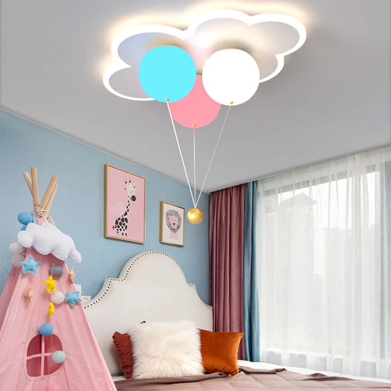 lampadario kawaii per bambini in acrilico con telecomando