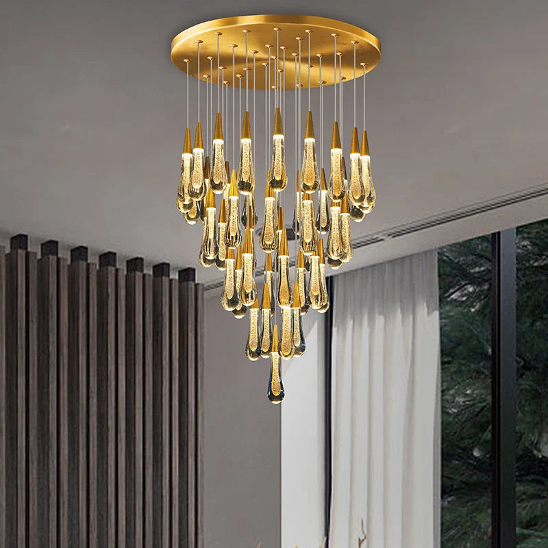 lampadario led moderno di design per un'illuminazione elegante