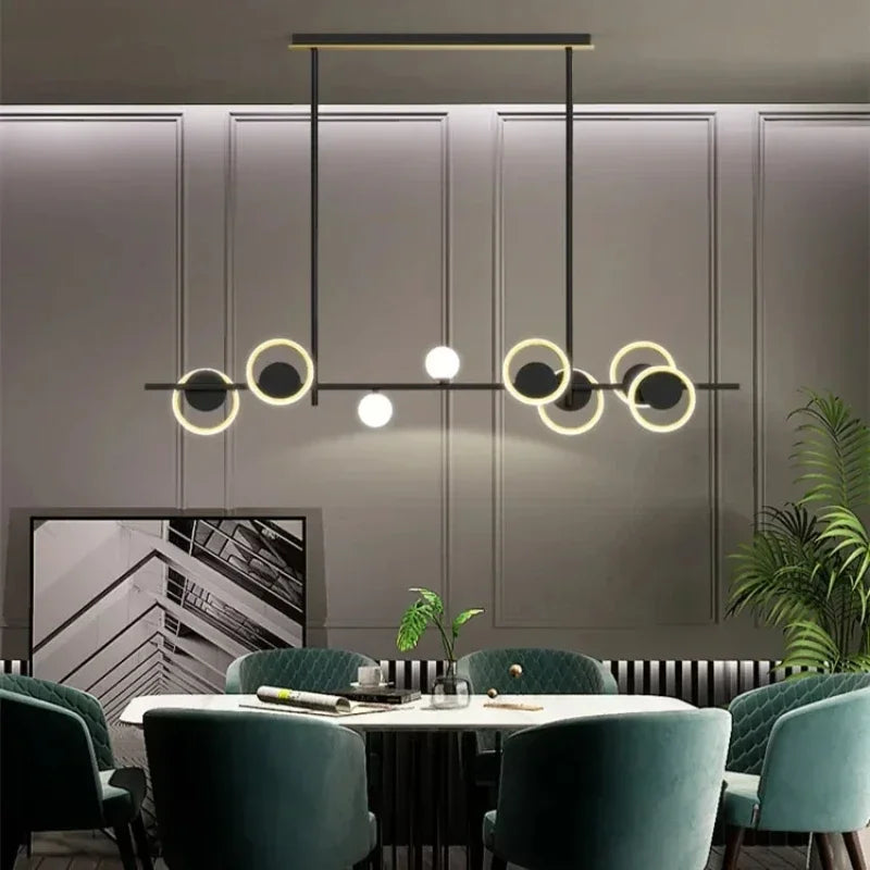 lampadario minimalista per una decorazione d'interni elegante e semplice