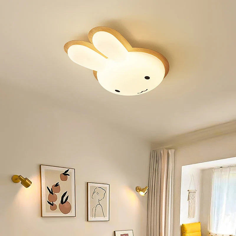 Lampadario con coniglio moderno per cameretta