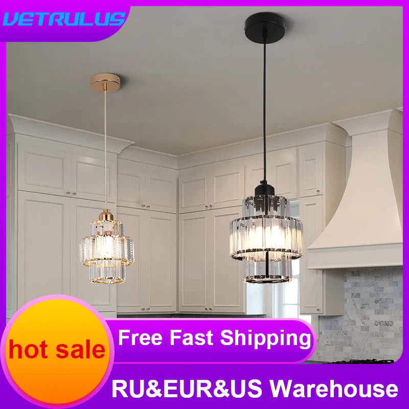 Lampadario Moderno Cristallo Elegante Design