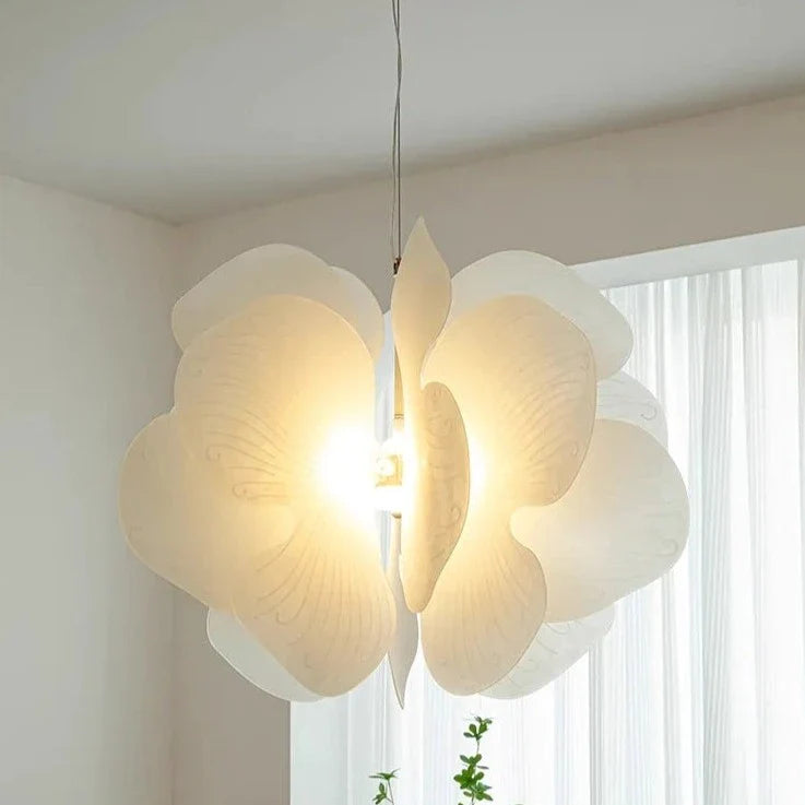 lampadario in acrilico con sospensione led farfalla nordico