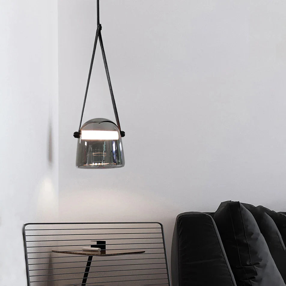 lampadario nordico in vetro led per illuminazione decorativa