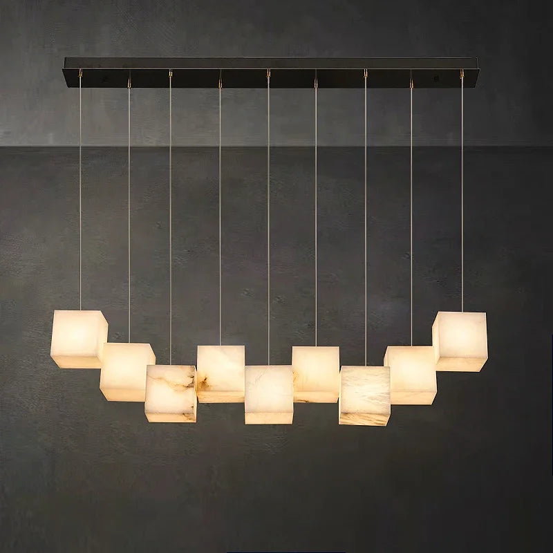 lampadario in marmo spagnolo stile cinese minimalista per interno elegante