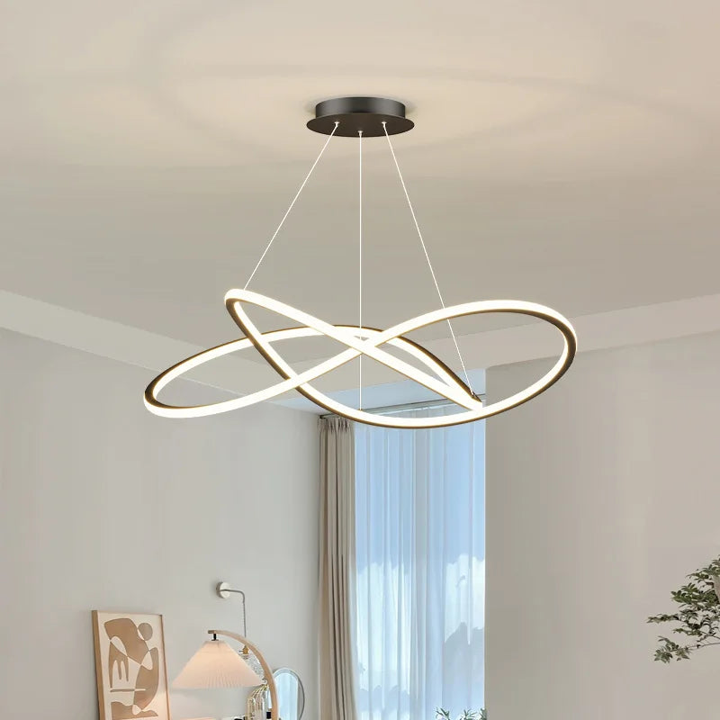 lampadario moderno a LED per decorazione d'interni elegante