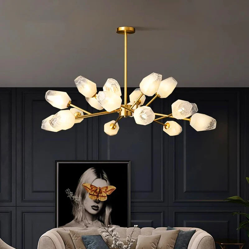 sospensione nordica per illuminazione interna con lampadario