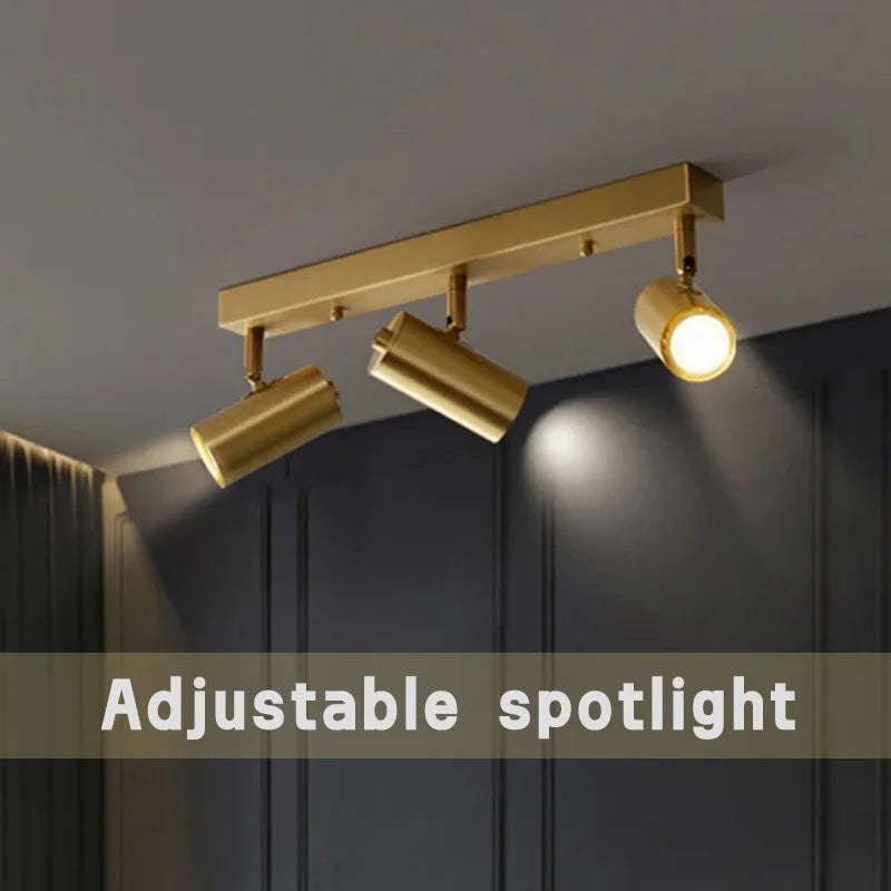 lampadario moderno con faretti led per interni