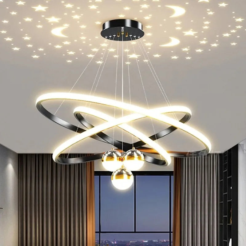 Lampadario LED Galassia Celeste Romantico