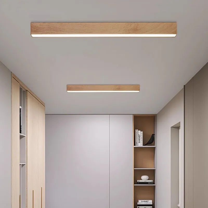 Sospensione elegante legno scandinavo LED
