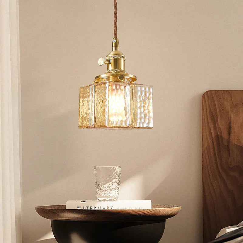 sospensione in vetro vintage giapponese LED per lampadari