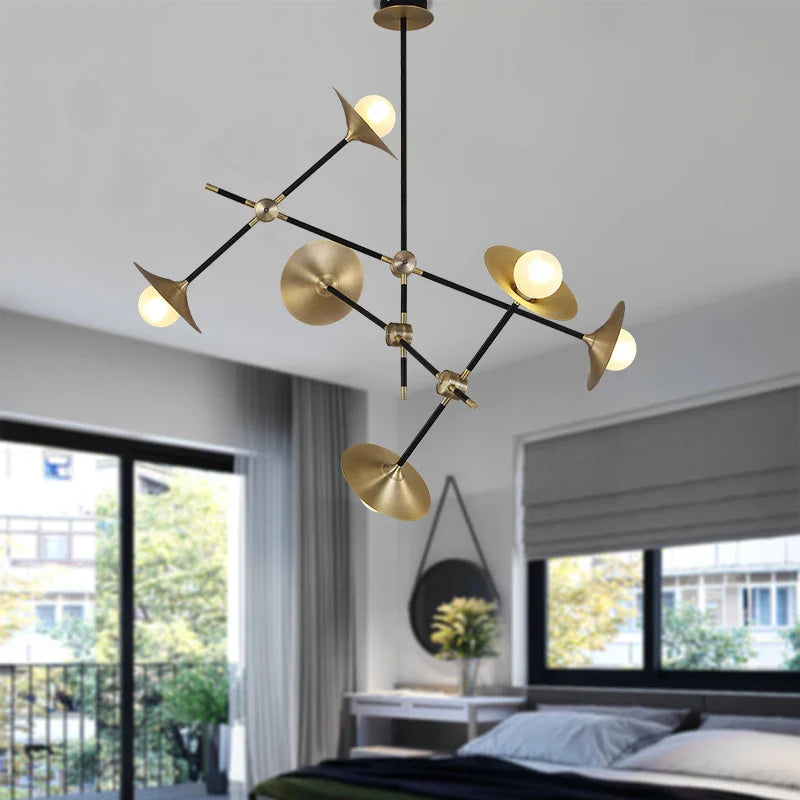 lampadario nordico arte minimalista per ristorante e hotel