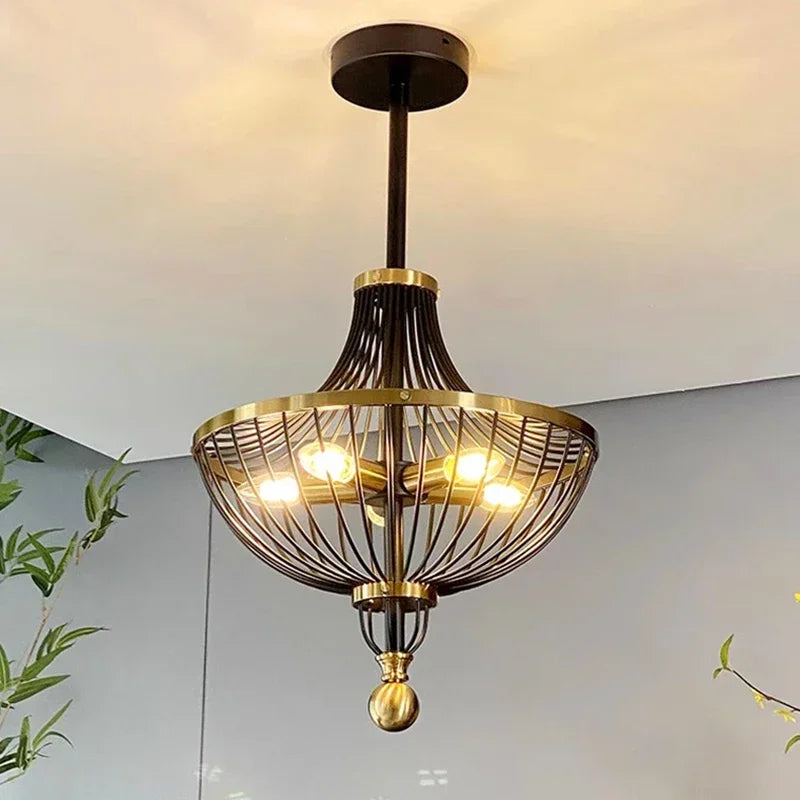 Lampadario vintage industriale LED elegante
