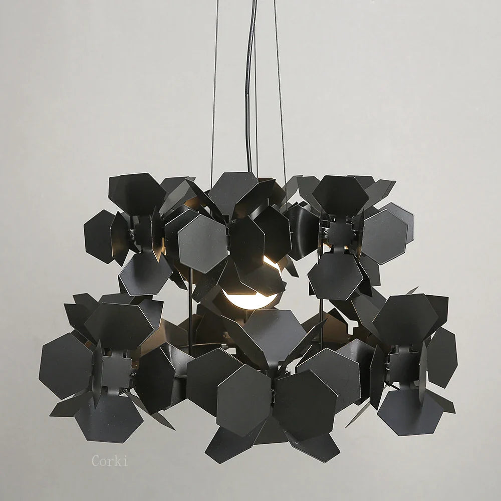 lampadario a LED moderno in ferro per decorazione d'interni