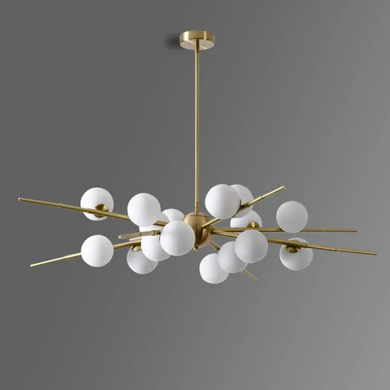 Elegante lampadario in cristallo moderno