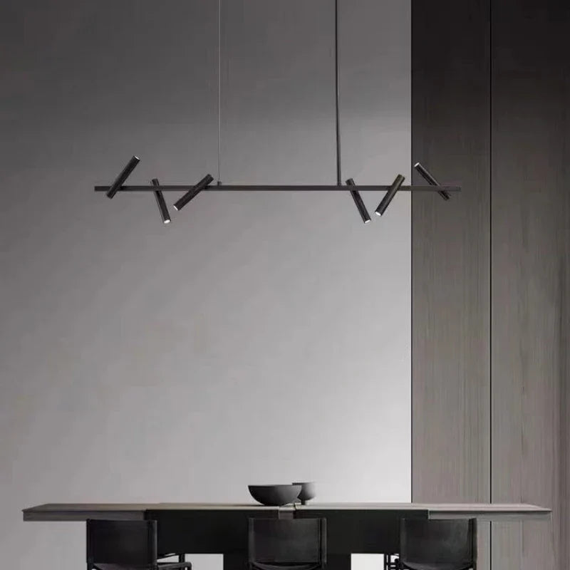 Lampadario contemporaneo minimalista regolabile ed elegante
