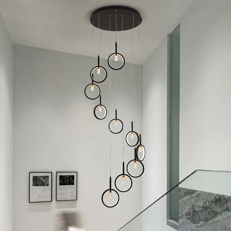 lampadario moderno semplice a forma trapezoidale per decorazione interna
