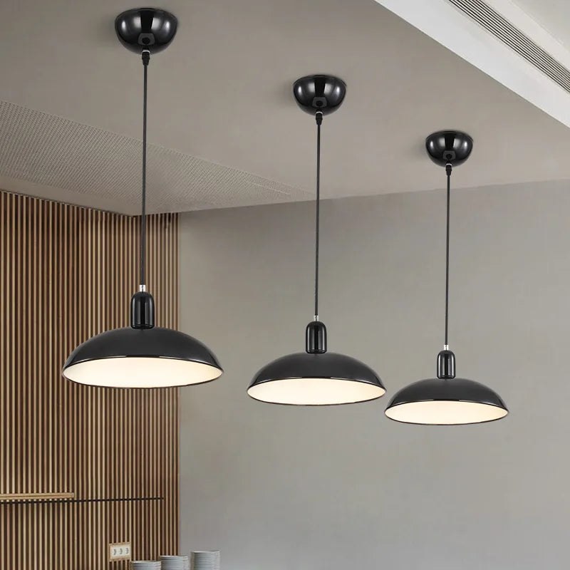 lampadario moderno minimalista stile industriale per caffè e bar