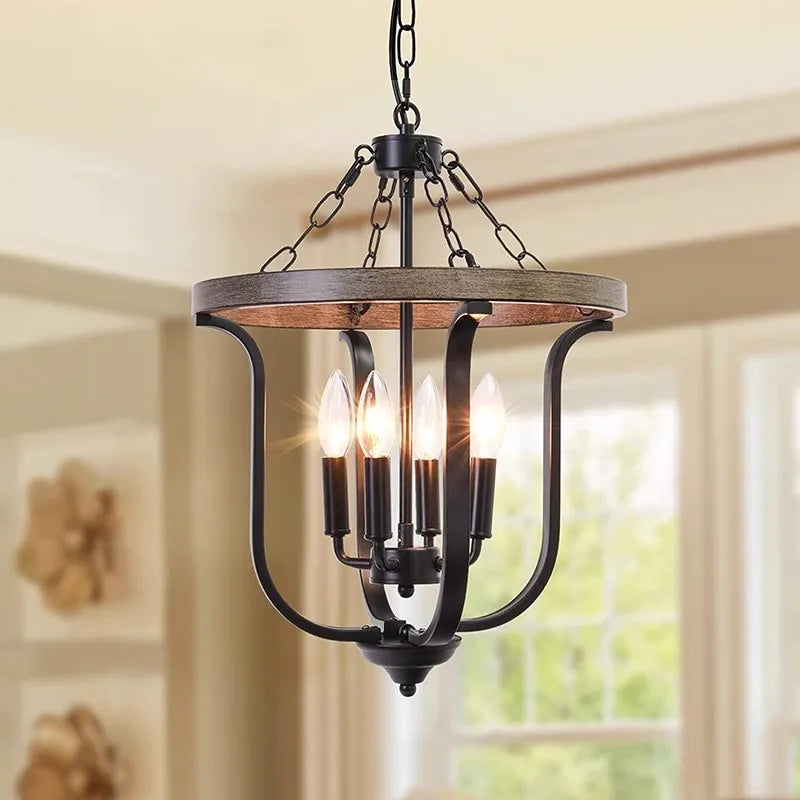 Lampadario Ferro Vintage Industriale Americano