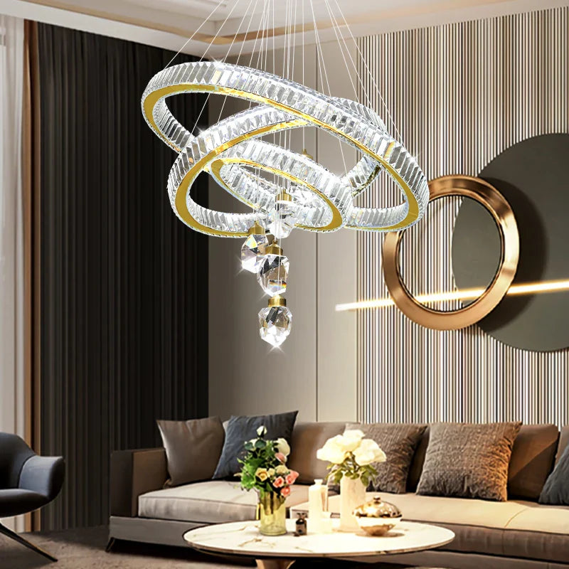 lampadario sospeso di lusso per un'illuminazione elegante