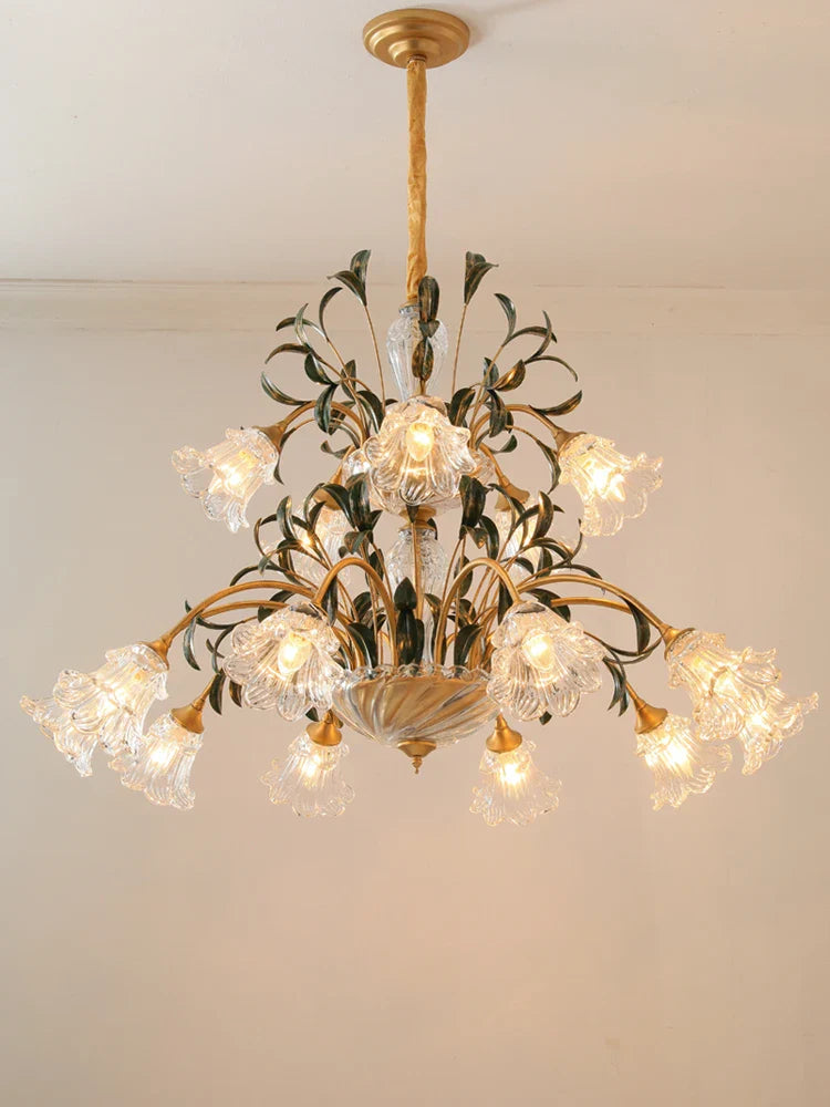 lampadario vintage in vetro cristallo per casa ospiti illuminazione sospesa decorativa
