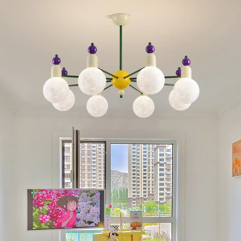 Lampadario design contemporaneo luminoso