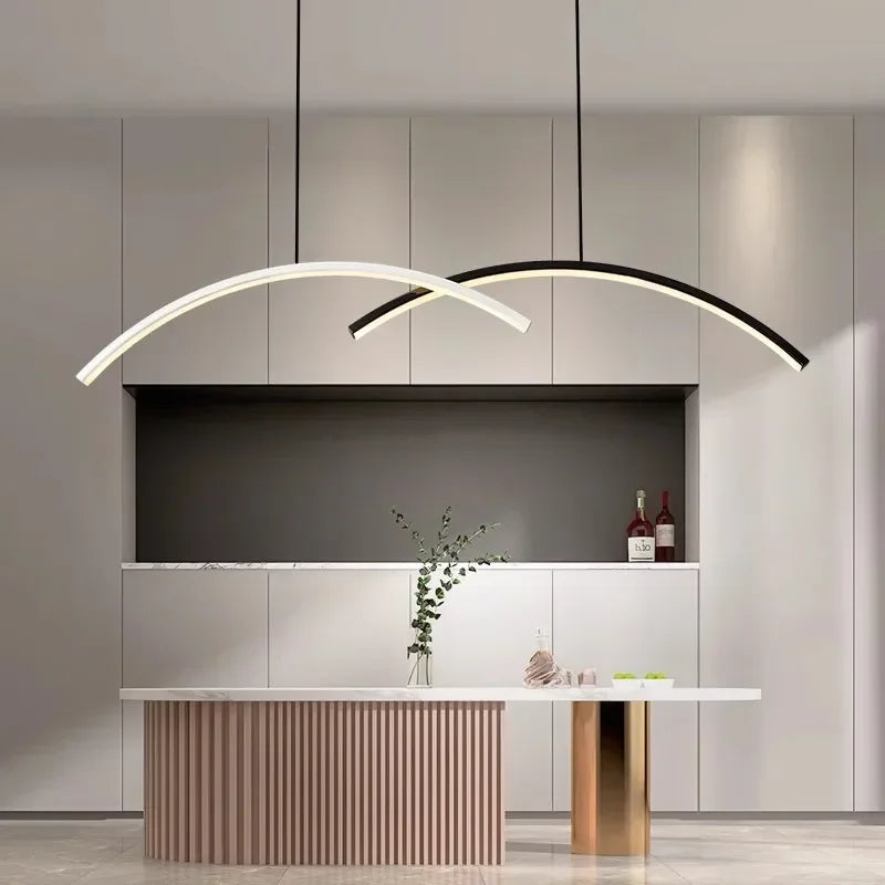 Lampadario Lineare Moderno Luminoso