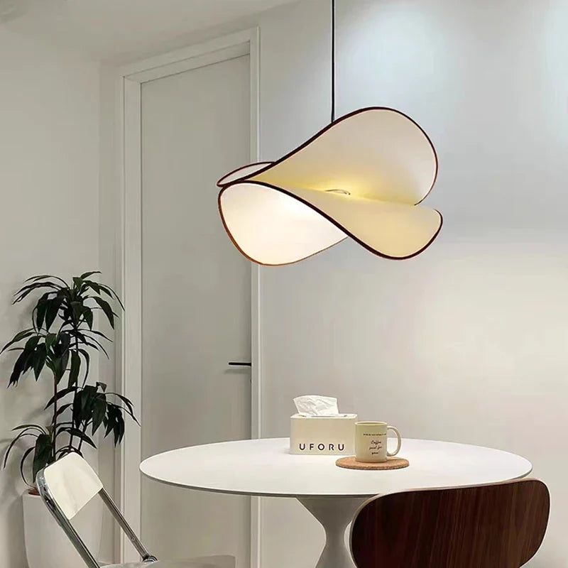 lampadario led sospeso in tessuto 	 stile regolabile