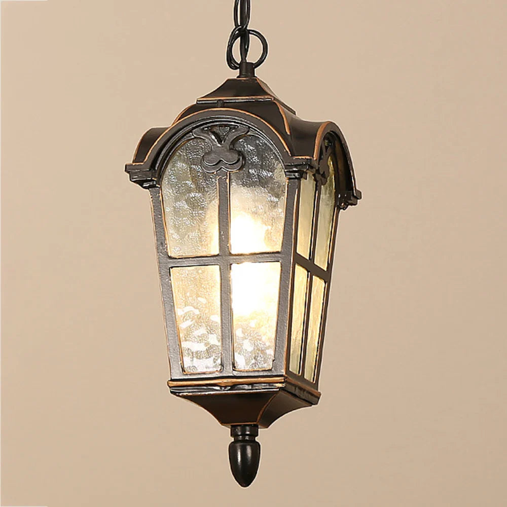 lampadario esterno impermeabile retrò per giardino e ingresso