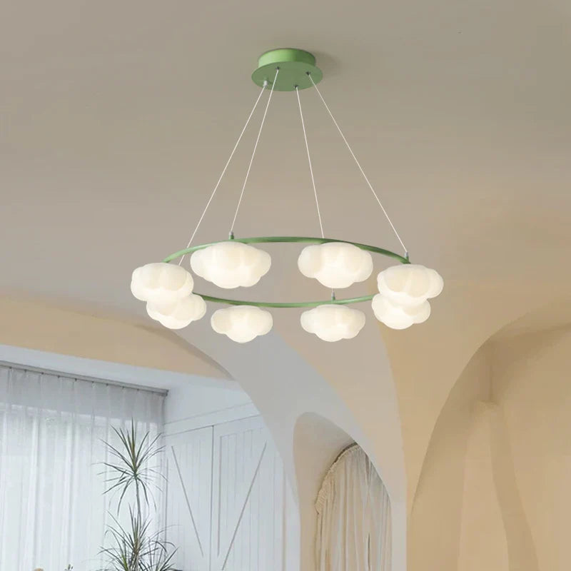 lampadario a forma di nuvola con telecomando per bambini