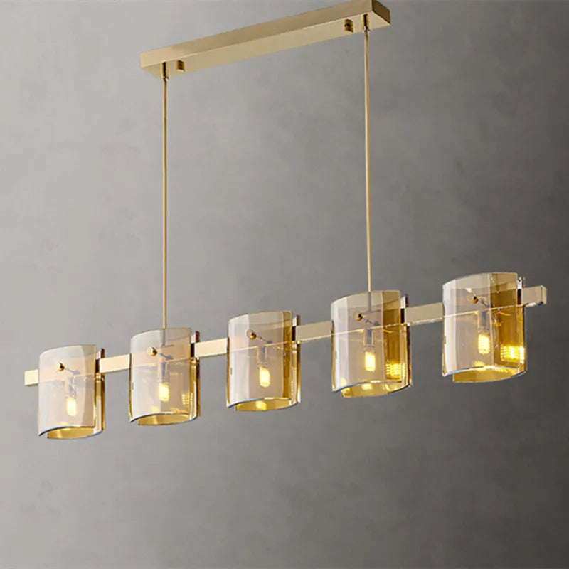 lampadario a led postmoderno in cristallo per interni eleganti