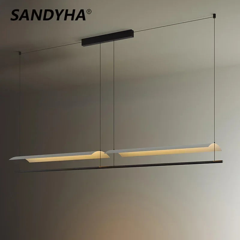 Lampadario scandinavo minimalista essenziale luminoso