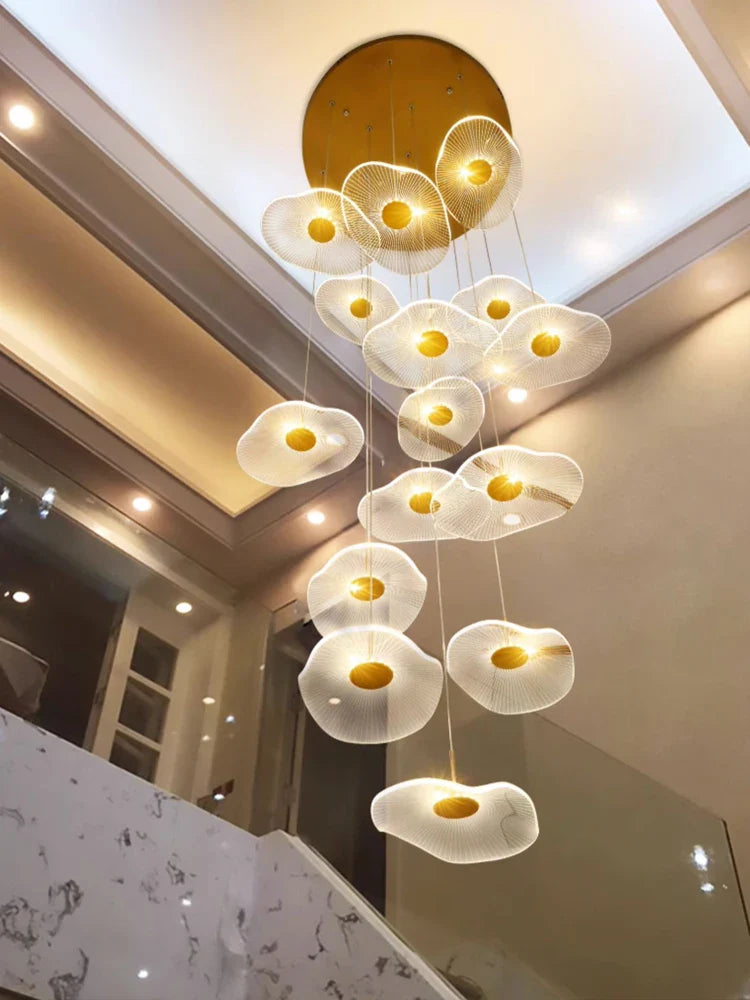 Lampadario moderno nordico per decorazione interna e soffitta