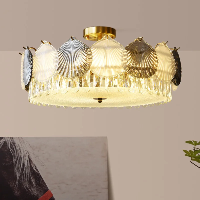 lampadario design moderno cristallo francese LED creativo