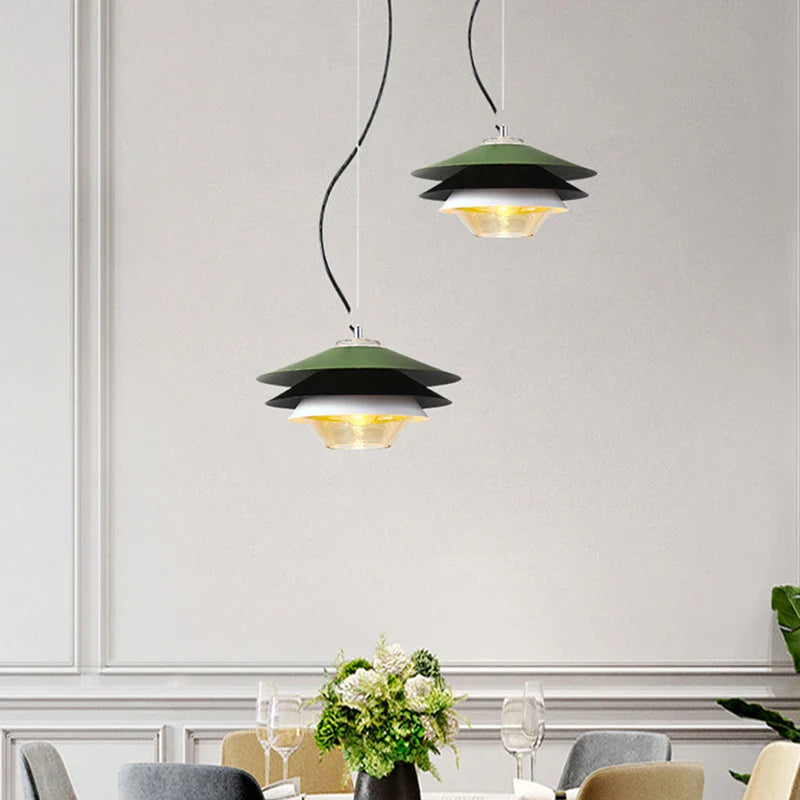 lampadario in vetro per decorazione d'interni moderna ed elegante