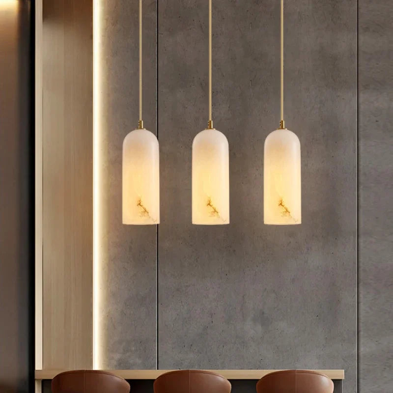 Lampadario nordico in marmo moderno